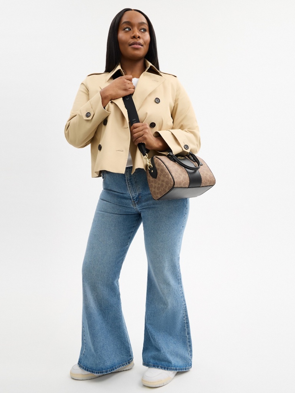 Coach Outlet Rowan Satchel Bag In Signature Canvas - Picture 2 of 7